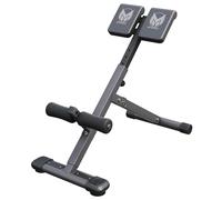 GYRONETICS® Hyperextension Bench - 5 Level Adjustable Height, Foldable, Padded Leg Fixation, Max. Load 120kg, Black - Roman Chair, Back Extension Machine, Abdominal Trainer, Sit Up, Gym Workout Bench