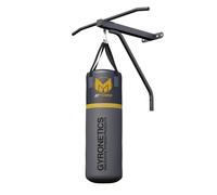 GYRONETICS® Punch Bag - with Pull Up Bar, Wall Mounted Bracket, 21kg, Max. Load 120kg, Steel Frame - Heavy Filled Punching Bag with Chin Up Bar, Kick Boxing, MMA, Home Gym Fitness, Strength Training
