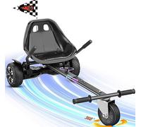 Gyroor Balancing Scooter Seat Attachment K1, Hover Board Accessory Go Kart with Adjustable Frame Length Compatible with 6.5'' 8'' 10'' Balancing Scooter For Kids and Adults-Black