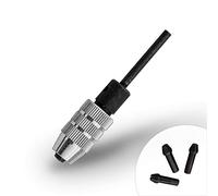 GYROS Keyless Mini Adapter Chuck, ⅛ Inch Straight Shank with 3 Collets, Small Drill Bit Adapter Chuck sized 0 to 0.098 Inch for Micro Drill Bits #40-#80, Micro Drill Chuck for Dremel and Power Tools