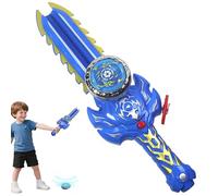 Gyroscope Spinner for Kids - Revolving Sphere, Single Unit Orbiting Flyer for Dueling Tasks, Rolling Rotor with Bright Glow, Game Accessories, Spiraling Round for School, Garden and Events