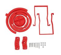 Gyroscopic Cup Holder Anti Spill Self Leveling Adjustable Drink Holder for Bike Electric Scooter Truck Tractor Durable Plastic (red)