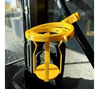 Gyroscopic Cup Holder, Gyroscopic Anti-Spill Cup Holder for Trucks, Tractors, Boats, Bikes & Scooters - Adjustable 60° Mounting, Universal Fit Coffee Cups & Cans, Durable 3D Printed Material (Yellow)