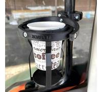 Gyroscopic Cup Holder, Gyroscopic Anti-Spill Cup Holder for Trucks, Tractors, Boats, Bikes & Scooters - Adjustable 60° Mounting, Universal Fit Coffee Cups & Cans, Durable 3D Printed Material (Black)