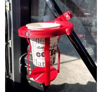 Gyroscopic Cup Holder, Gyroscopic Anti-Spill Cup Holder for Trucks, Tractors, Boats, Bikes & Scooters - Adjustable 60° Mounting, Universal Fit Coffee Cups & Cans, Durable 3D Printed Material (Red)