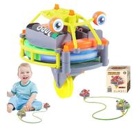 Gyroscopic Toy Unicycle Tightrope Toy, Gyroscope Tightrope Walker Toy, Tightrope Walker Anti Gravity Balance Robot, Two Modes Gyro/Balance Suitable for Adults and Kids (Yellow)