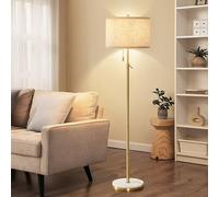 GyroVu Floor Lamp for Living Room Gold Marble Floor Lamp Adjustable Height Standing Lamp with Pull Chain Switch Tall Lamps for Living Room, Bedroom & Office Bulbs Not Included