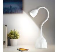 GyroVu LED Desk Lamp for College Dorm, Adjustable Table Lamp Reading Light, Flexible Gooseneck Desk Lamps Eye-Caring Desk Lamp in University Dormitory