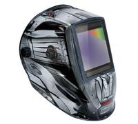 GYS 068698 LCD ALIEN+ TRUE COLOR XXL WELDING HELMET, Black and grey