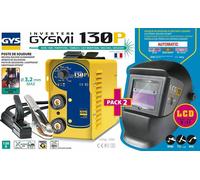 GYS MMA Inverter Welder GYSMI 130 P + Welding Helmet 031449 LCD TECHNO 11
