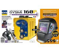 GYS Mma Inverter Welder Gysmi 160 P 031555+ Welding Helmet LCD Techno 9/13