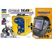 GYS Mma Inverter Welder Gysmi 160 P 031555+ Welding Helmet LCD Techno 9/13