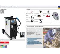 Gys Multiparl 201 4 Mig Mag + Tig + E Hand Welding Machine D31821 in Set 065116