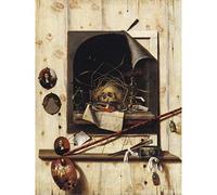 Gysbrechts Studio Wall Vanitas Still Life Trompe L'oeil Painting Large XL Wall Art Canvas Print