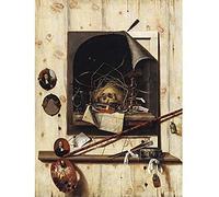 Gysbrechts Studio Wall Vanitas Still Life Trompe L'oeil Painting Unframed Wall Art Print Poster Home Decor Premium
