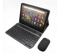 GYSDCAZ Keyboard Case for Amazon Kindle Fire HD 10&10 Plus (2021&2023) 10.1 inch, Detachable Bluetooth Keyboard with Mouse