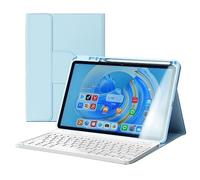 GYSDCAZ Keyboard Case for Huawei Matepad 11.5 2023, Spanish 360 Rotatable Magnetic Case with Pencil Holder, Detachable Keyboard, Blue
