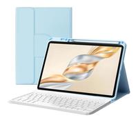 GYSDCAZ Spanish Ñ Keyboard Case for Honor Pad X9a/X9 Pro 11.5 inch 2025, 360° Rotatable Magnetic Case with Pencil Holder,Español Detachable Bluetooth Keyboard,Blue
