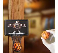 GYSH Indoors Office Desktop Mini Basketball Hoop,Smallest Foam Basketball and Hoop Stands,It can be Installed on The Desk or Table,Basketball Game,Desk Toys for Office for Adults (Eagle)