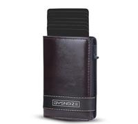 GYSNOIZE Men's Slim Wallet for Credit Card Holder - Our Men's PU Leather Wallets with RFID Protection with Cash Slots, Women's Card Holder, Coffe, Portafoglio Porta Carte Pop Up Piccolo, Classic