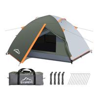 Gysrevi Tent 1-2 Man Waterproof Tents for Camping, Easy Setup Lightweight Dome Tent 2 Person with 2 Doors and PU3000mm Waterproof, Outdoor Tents for Camping, Hiking, Backpacking (dark green)