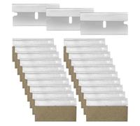 GYSRXS 100 Piece Scraper Blades Made of Metal Non Scratch Glass Scraper Blades Double-Edged Scraper Blades for Removal for Car Window Ceramic Plastic Scraper,4×1.9CM