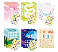 GYSYELL Potty Training Chart for Toddlers Girls,22 PCS Potty Chart,5 Fun Styles Potty Training Sticker Chart for Kids,Potty Training Reward,Develop Toileting Habit for Toddlers Girls