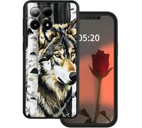 GYSYSQSH for Boost Summit 5G Phone Case with Art Wolf Watercolour Pattern for Women Men Slim Thin Soft TPU Silicone Anti-Scratch Shookproof Protection Cover Case for Boost Mobile Summit 5G 2024 6.6"