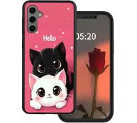 GYSYSQSH Galaxy A16 5G Phone Case for Samsung Galaxy A16 4G Case 6.7" 2024 with Hello Cat Design Slim Soft TPU Silicone Wireless Charging Anti-Scratch Shookproof Cover Case for Galaxy A16 5G/4G
