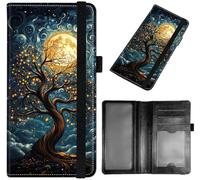 GYSYZJDH Checkbook Cover for Men & Women, Slim PU Leather Checkbook Holder Wallet with RFID Blocking, Stylish and Durable, Tree of the Universe, Checkbook Cover