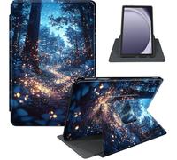 GYSYZJDH for Samsung Galaxy Tab A9 8.7-Inch 2023 Case, 360° Rotating PU Leather Stand Cover with Auto Sleep/Wake, Shockproof TPU Backl, Firefly Forest Path