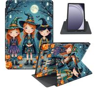 GYSYZJDH for Samsung Galaxy Tab A9 8.7-Inch 2023 Case, 360° Rotating PU Leather Stand Cover with Auto Sleep/Wake, Shockproof TPU Backl, Witches Trio