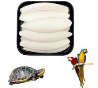 GYTFOG 12 Pieces Cuttlefish Bone for Birds and Tortoises, Natural Cuttlebone for Pets, Calcium Supplement for Beak and Shell Health, 4 Size Variations for Different Pet Needs