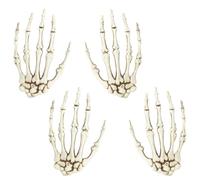 GYTFOG 2 Pairs of Skeleton Hands, Halloween Skeleton Hands, Life Size Skeleton Hands, Fake Hand Props for Halloween Decor, Zombie Party, Horror Theme Events for Adult Zombie Party Terror Scary Props