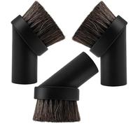 GYTFOG 3 Pcs Brush Head, Henry Brush Head, Horse Hair Round Brush,For Henry Hoover Attachments, 32mm Universal Replacement Round Horse Hair Dusting Suction Accessories Tool, for Small Corner Cleaning