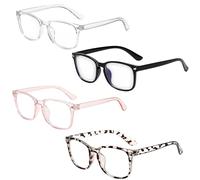 GYTFOG 4PCS Blue Light Glasses, Blue Light Glasses Men Prevent, Blue Light Blocking Computer Glasses, for Women and Men Reader, Pretend Glasses for Daily Wear, Matching With Outfits