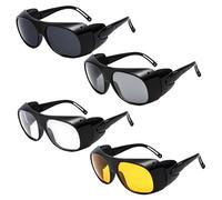 GYTFOG 4PCS Welding Goggles, Welding Safety Spectacles, Welding Glasses with UV Protection, Ergonomic Design Eye Protection Glasses | Safety Glasses For Welding, Grinding Work, Light, And Dust