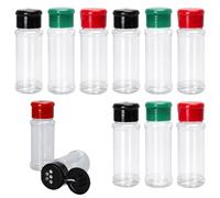 GYTFOG 9 Pcs Spice Jars with Lids, Clear Seasoning Containers, Seasoning Jars And Spice Bottles, Empty Spice Jars For Kitchen, 3 oz Seasoning Containers for Storing Spice, Peppers, and Salt