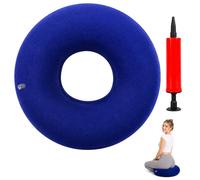 GYTFOG Donut Cushion, Ring Cushions for Pressure Relief, Inflatable Donut Ring Cushion, Inflatable Ring Cushion for Tailbone Pain, Office, Wheelchair, Travel, Includes Air Pump (Blue)