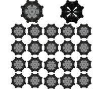 GYTFOG Golf Shoe Spikes, 20PCS Replacement Bulk Cleats, Black, Metal, Durable, Easy to Install, Universal Fit, Tooth Spikes, Accessories for Men and Women, Anti-slip, Easy Install