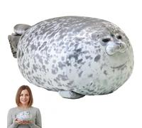 GYTFOG Plush Seal Pillow, Soft Seals Plush Toy for Teens, Plush Teddy Stuffed Animal, Chubby Blob Seal Pillow Cute Plush Toy Cotton Stuffed Animals, for bedroom, living room, travel, 20 cm