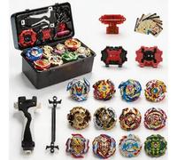Gytobytle 12in1 Bey Spinning Tops with Box Metal Fusion Blade Battling Battle Gyros Set, with Handle