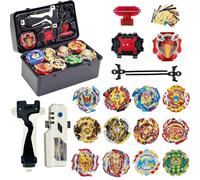 Gytobytle 12in1 Bey Spinning Tops with Box Metal Fusion Burst Blade Battling Battle Gyros Set, with Sound and Light Handle and Spark Launcher