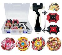 Gytobytle Spriggan 4in1 Bey Spinning Tops with Box Burst Blade Battling Battle Gyros Set, with Launcher Handle