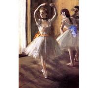 GYTRI CGFHJ Edgar Degas Poster Color Prints Abstract Wall Art Picture《Two Dancers in the Studio》Edgar Degas Canvas Painting For Home Decor 40x60cm Unframed