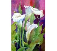 GYTRI CGFHJ Famous Georgia O'Keeffe Poster Color Prints Abstract Wall Art Picture《Lily》Georgia O'Keeffe Plant Canvas Painting For Home Decor 40x60cm Unframed