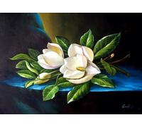 GYTRI CGFHJ Georgia O'Keeffe Plant Poster Color Prints Abstract Wall Art Picture《Fresh Flower》Georgia O'Keeffe Canvas Painting For Home Decor 50x70cm Unframed