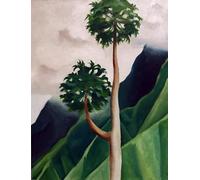 GYTRI CGFHJ Georgia O'Keeffe Poster Color Prints Abstract Wall Art Picture《Papaya Tree》Georgia O'Keeffe Plant Canvas Painting For Home Decor 40x60cm Unframed