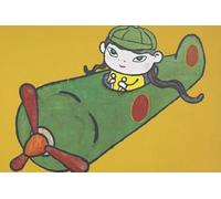 GYTRI CGFHJ Japan Yoshitomo Nara Poster Cartoon Prints Abstract Wall Art Picture《Pilot Girl》Yoshitomo Nara Canvas Painting For Home Decor 50x100cm Unframed