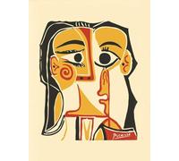 GYTRI CGFHJ Pablo Picasso Poster Color People Prints Abstract Wall Art Picture《Portrait of Woman》Pablo Picasso Canvas Painting For Home Decor 50x60cm Unframed